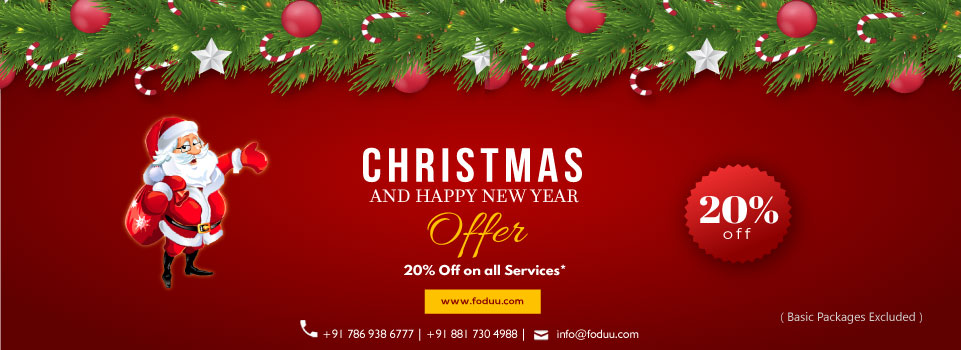 Web Design & Developent Special Christmas & New Year Offer 2018-19