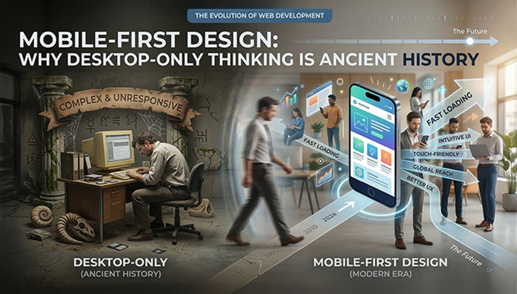 Mobile-First Design: Why Desktop-Only Thinking Is Ancient History