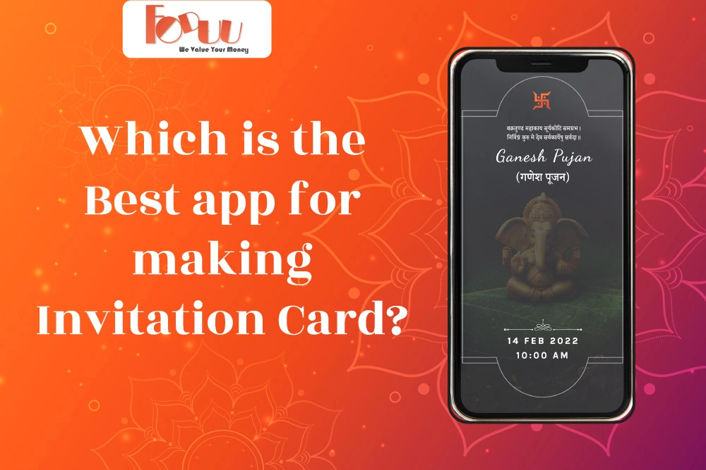 Which is the best app for Making Wedding Invitation Card?