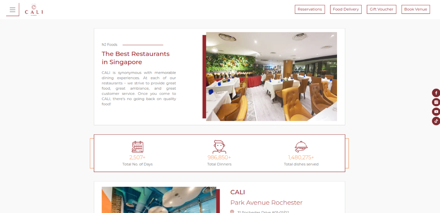 Cali Restaurant Singapore