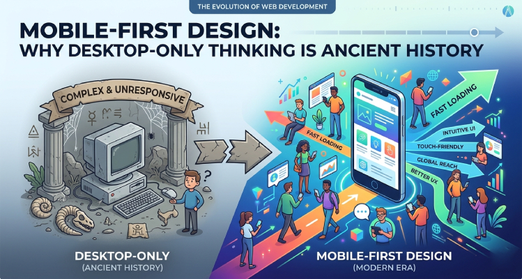 Mobile-First Design: Why Desktop-Only Thinking Is Ancient History