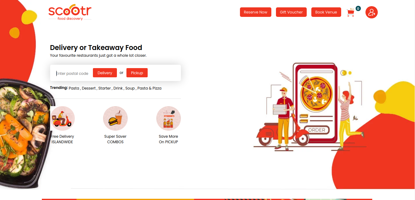 Scootr Food Delivery Service Singapore